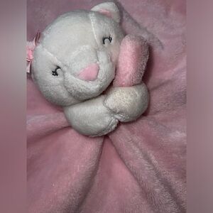 Carters Lovey Plush Security Blanket Pink Bear Cat